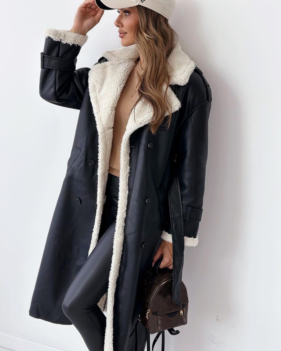 Winter Jacket With Belt Fashion Double Breasted Lapel Windbreaker Women's Long Trench Coat Mid-length Overcoat Clothing | Luxury Home Accessories | Heulog Glow