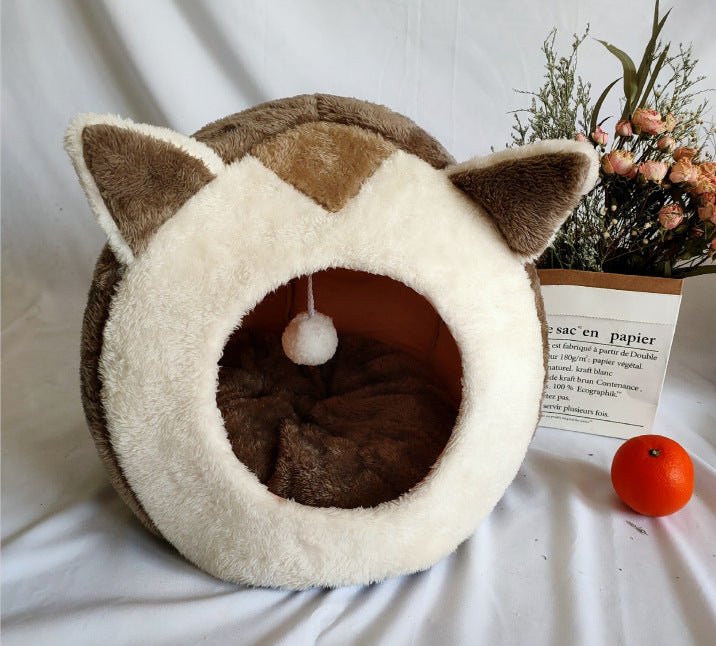 Winter pet cat house with velvet | Luxury Home Accessories | Heulog Glow