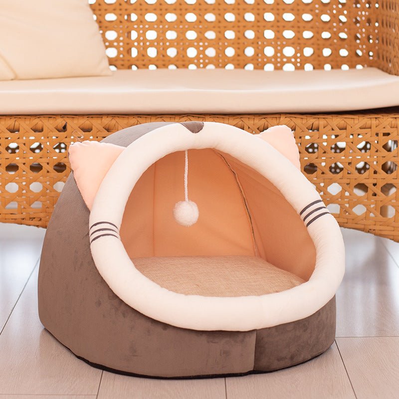 Winter pet cat house with velvet | Luxury Home Accessories | Heulog Glow