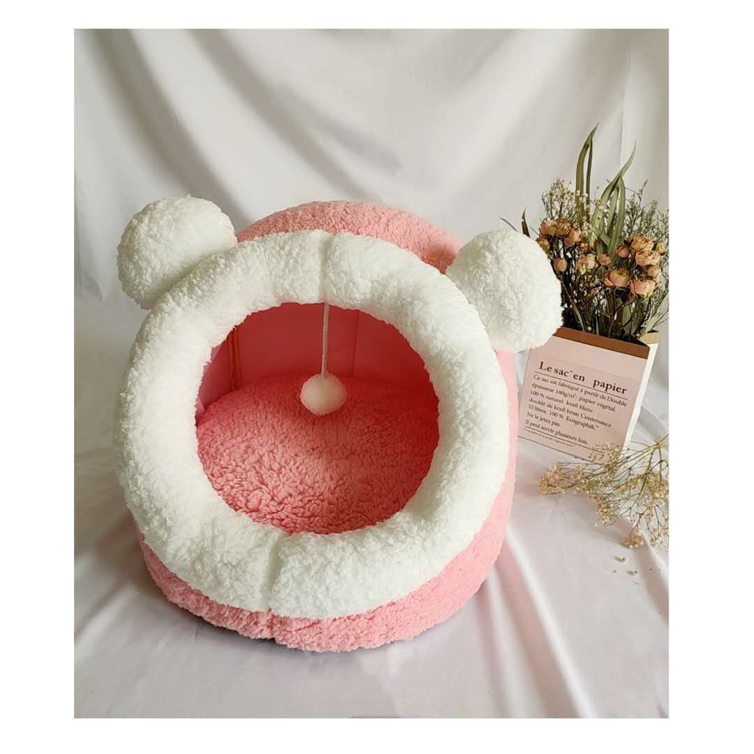 Winter pet cat house with velvet | Luxury Home Accessories | Heulog Glow