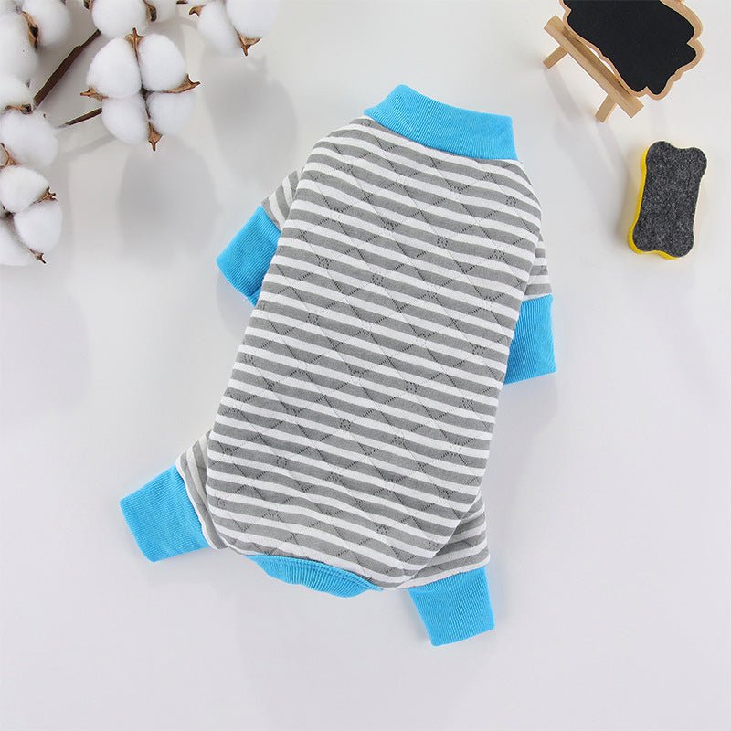 Winter Pet Dog Striped Four-legged Coat | Luxury Home Accessories | Heulog Glow