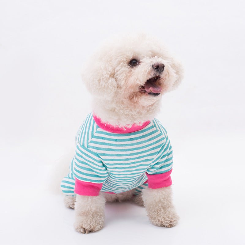 Winter Pet Dog Striped Four-legged Coat | Luxury Home Accessories | Heulog Glow