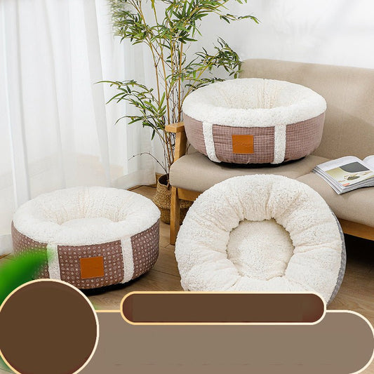 Winter Super Soft Warm Pet Bed Lamb Wool Kennel | Luxury Home Accessories | Heulog Glow