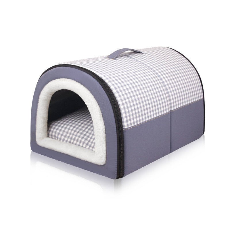 Winter Thicken Thermal Four Seasons Universal Semi-enclosed Pet Bed | Luxury Home Accessories | Heulog Glow