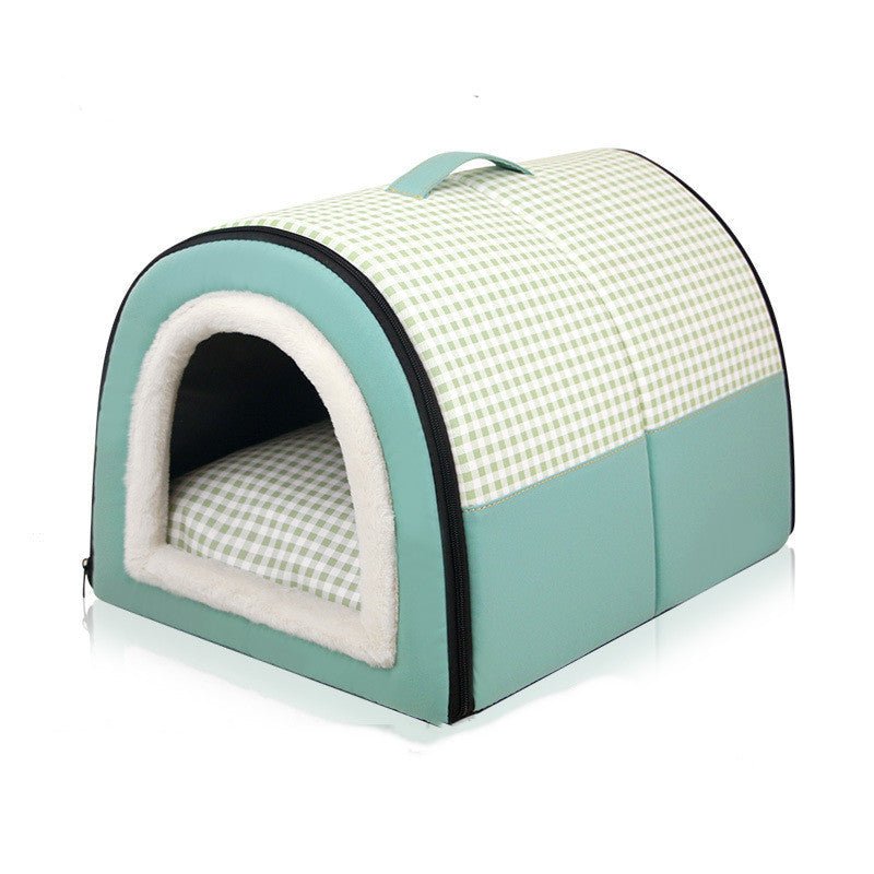 Winter Thicken Thermal Four Seasons Universal Semi-enclosed Pet Bed | Luxury Home Accessories | Heulog Glow