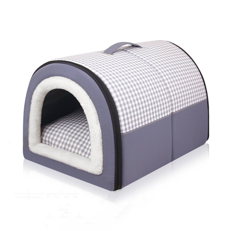 Winter Thicken Thermal Four Seasons Universal Semi-enclosed Pet Bed | Luxury Home Accessories | Heulog Glow