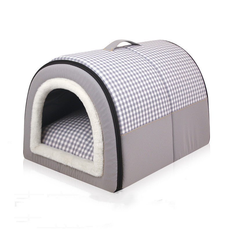 Winter Thicken Thermal Four Seasons Universal Semi-enclosed Pet Bed | Luxury Home Accessories | Heulog Glow