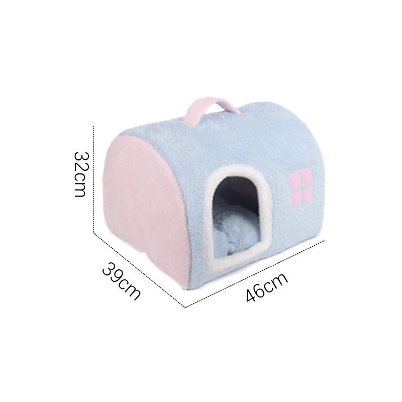 Winter Warm Closed Portable Cat Nest | Luxury Home Accessories | Heulog Glow