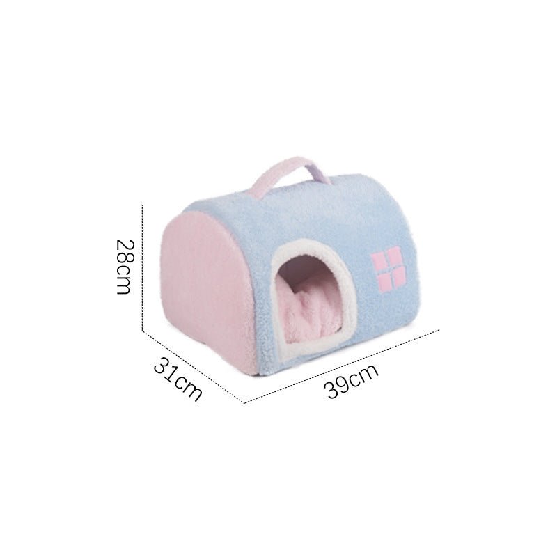 Winter Warm Closed Portable Cat Nest | Luxury Home Accessories | Heulog Glow