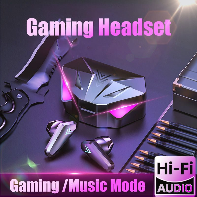 Wireless Gaming Headphones No Delay Noise Reduction Bluetooth Earphones HIFI Sound E-Sport Game Headset With Mic | Luxury Home Accessories | Heulog Glow