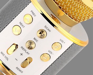 Wireless Microphone Portable Bluetooth Mini Home Ktv For Music Playing Singing Speaker Player | Luxury Home Accessories | Heulog Glow