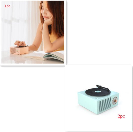 Wireless mini portable retro phonograph Bluetooth-compatible speaker | Luxury Home Accessories | Heulog Glow