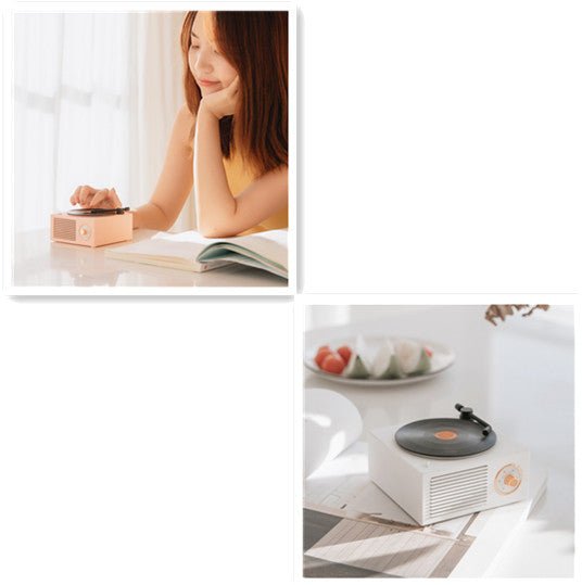 Wireless mini portable retro phonograph Bluetooth-compatible speaker | Luxury Home Accessories | Heulog Glow