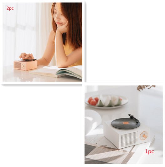 Wireless mini portable retro phonograph Bluetooth-compatible speaker | Luxury Home Accessories | Heulog Glow