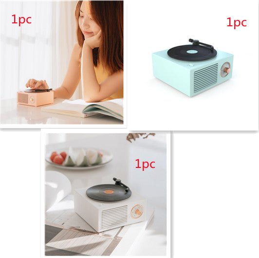 Wireless mini portable retro phonograph Bluetooth-compatible speaker | Luxury Home Accessories | Heulog Glow