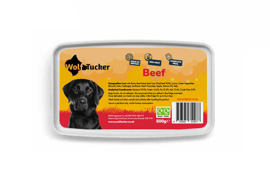 Wolf Tucker Working Dog Beef Meal - 1kg | Luxury Home Accessories | Heulog Glow