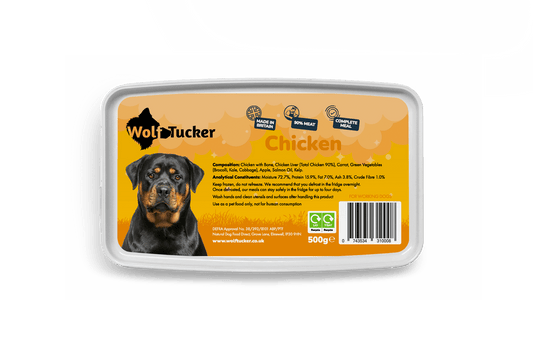 Wolf Tucker Working Dog Chicken Meal 500g | Luxury Home Accessories | Heulog Glow