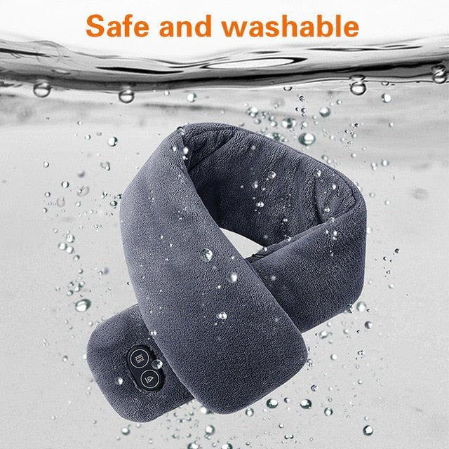 Women Men Soft Temperature Control Pain Relief Cervical Massage Shoulder Neck Wrap USB Heated Scarf Shawl Washable Winter Warm | Luxury Home Accessories | Heulog Glow