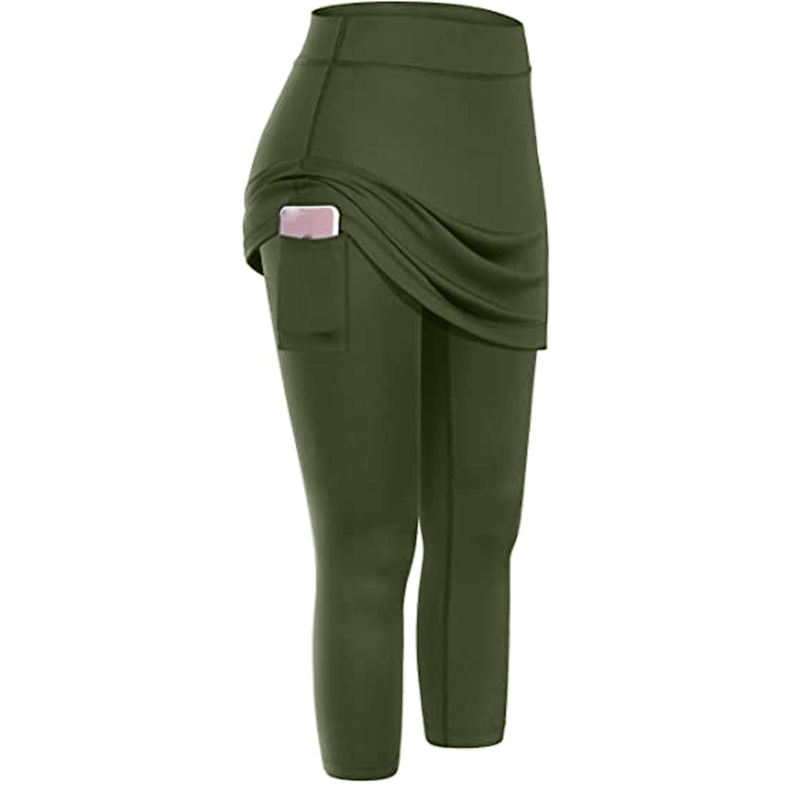 Women Tennis Skirted Leggings Pockets Elastic Sports Yoga Capris Skirts Legging | Luxury Home Accessories | Heulog Glow