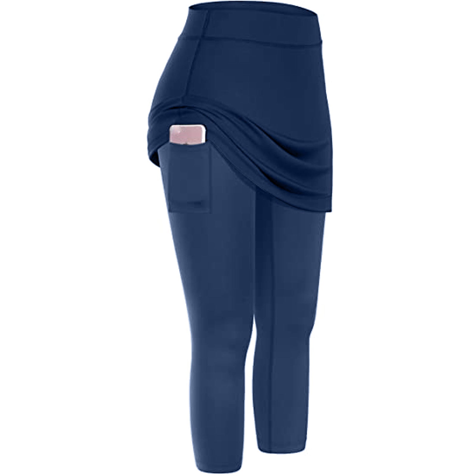 Women Tennis Skirted Leggings Pockets Elastic Sports Yoga Capris Skirts Legging | Luxury Home Accessories | Heulog Glow