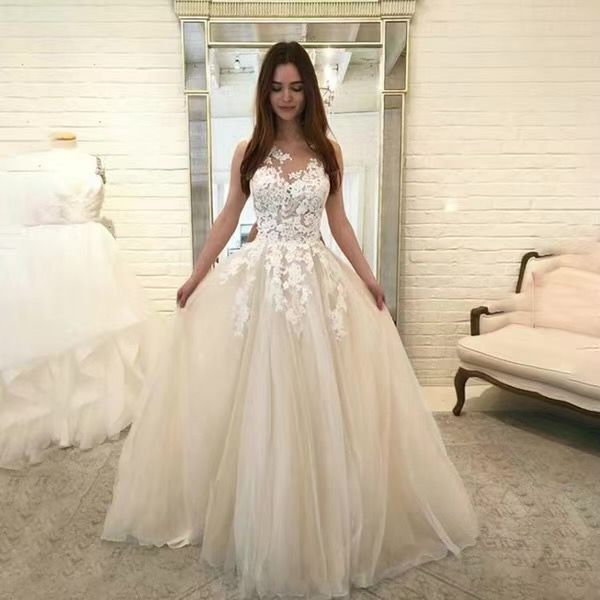 Women Wedding Dress Sleevless Flowers Lace Dress | Luxury Home Accessories | Heulog Glow