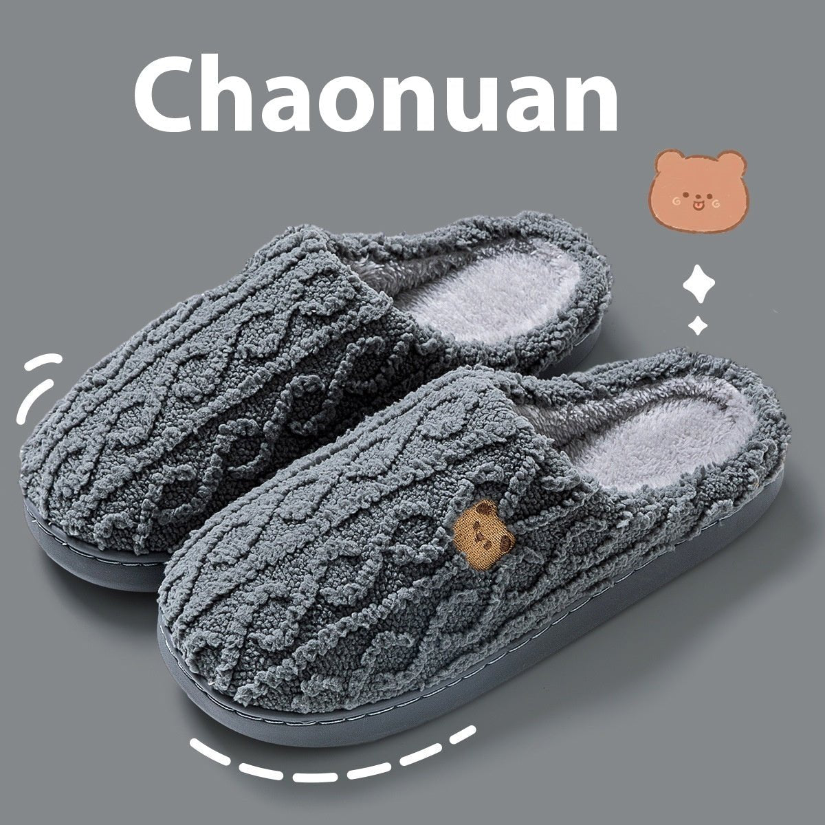 Women's Autumn And Winter Non-slip Soft Soled Cotton Slipper | Luxury Home Accessories | Heulog Glow