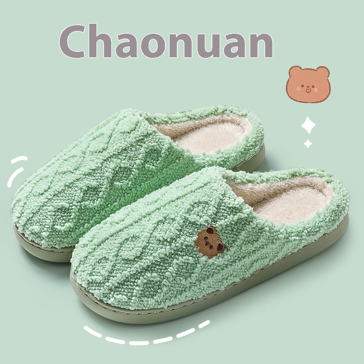 Women's Autumn And Winter Non-slip Soft Soled Cotton Slipper | Luxury Home Accessories | Heulog Glow