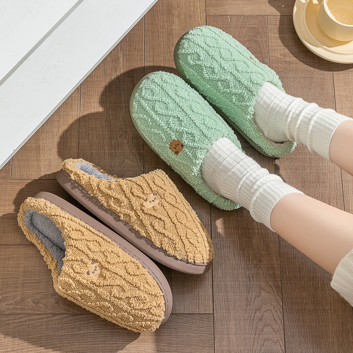 Women's Autumn And Winter Non-slip Soft Soled Cotton Slipper | Luxury Home Accessories | Heulog Glow