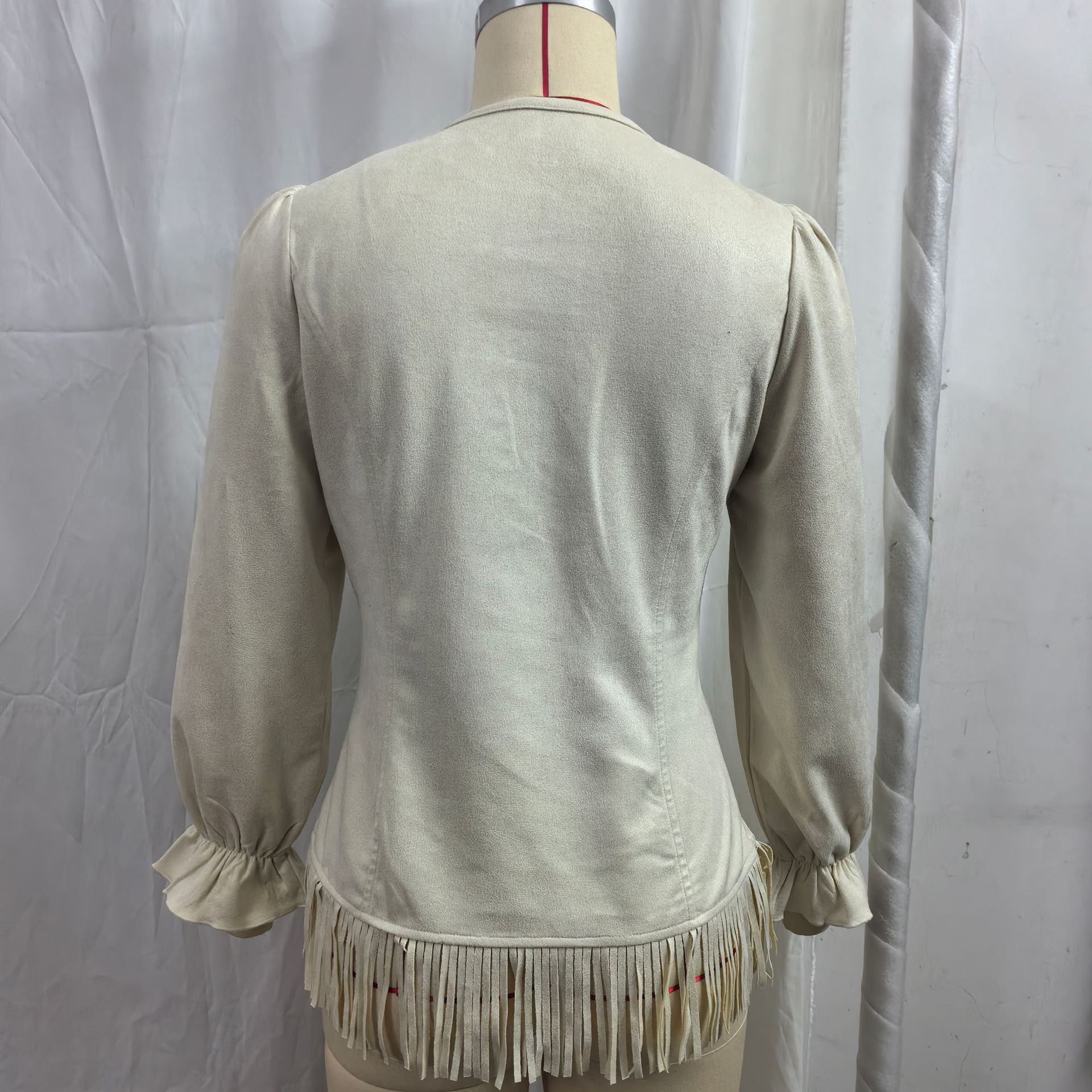Women's Casual V-Neck Knitted Solid-Color Tassel Jacket | Luxury Home Accessories | Heulog Glow