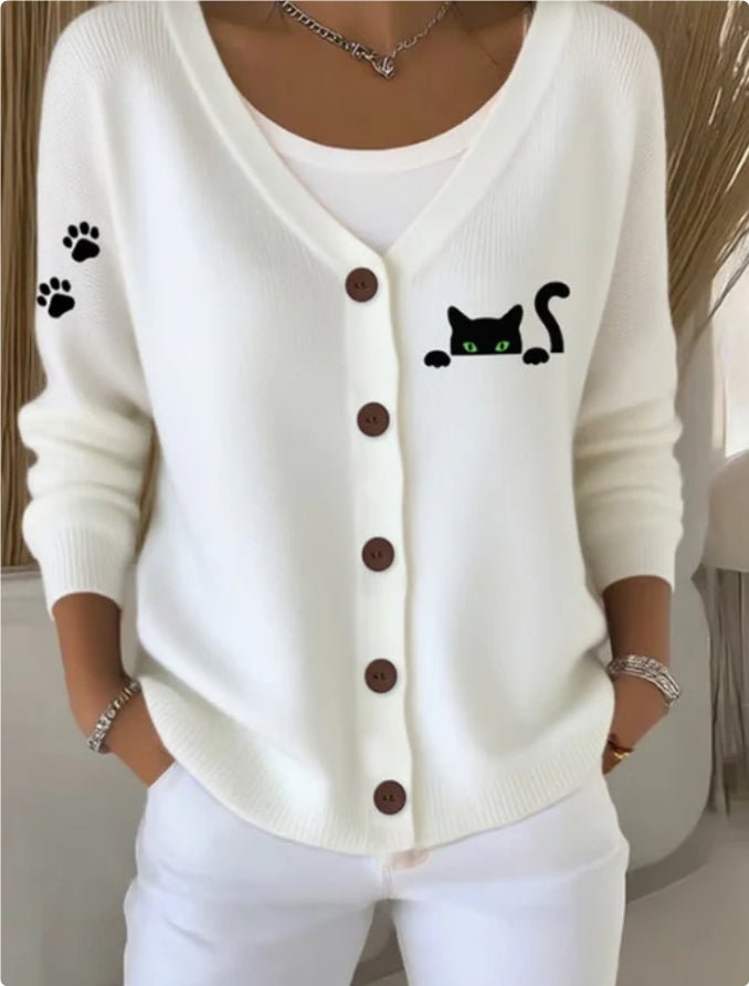Women's Clothes Solid Color Knitted Button Cardigan Sweater | Luxury Home Accessories | Heulog Glow