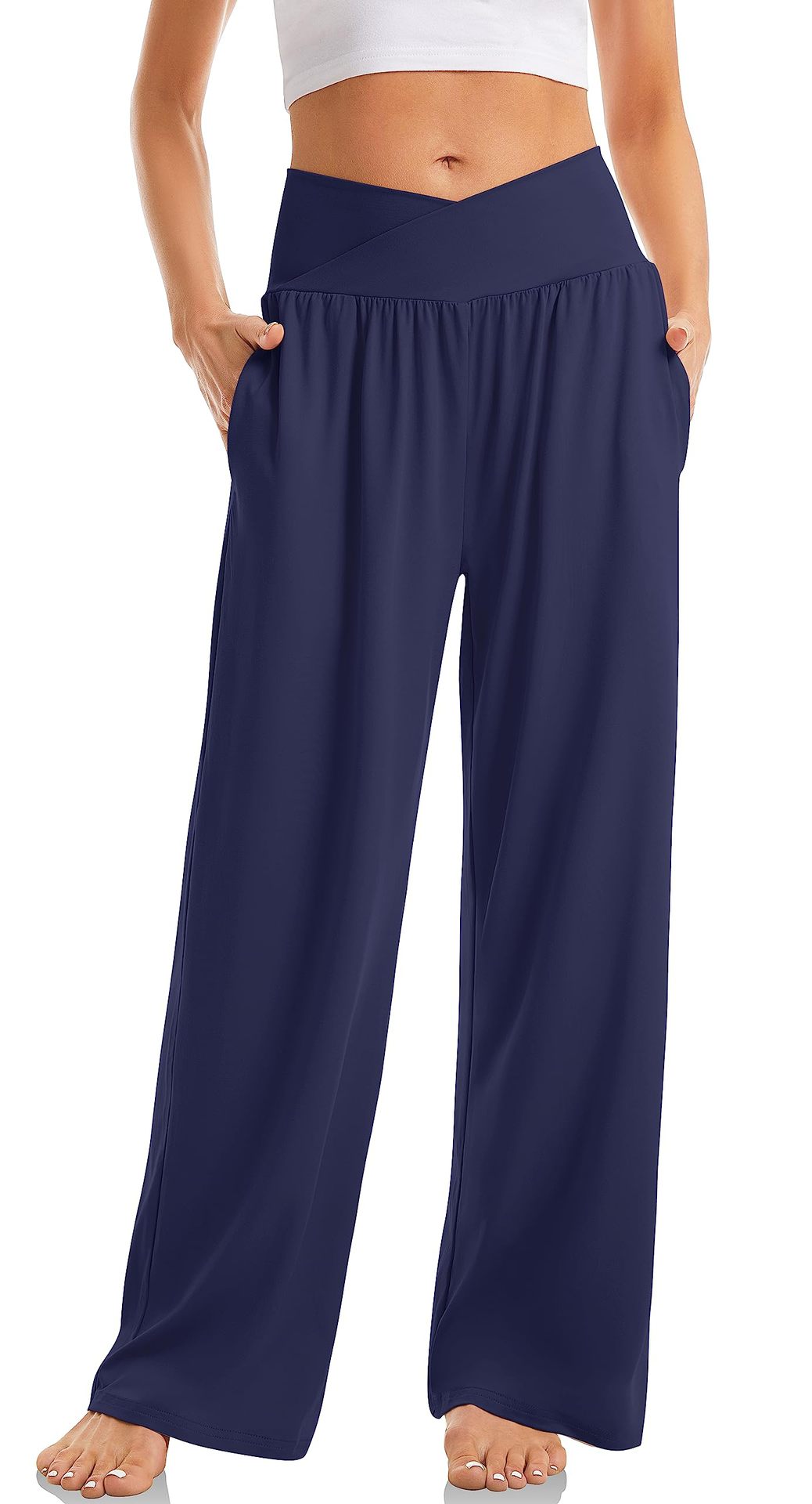 Women's Cross Waist Yoga Pants Loose Trousers Sports Pants | Luxury Home Accessories | Heulog Glow