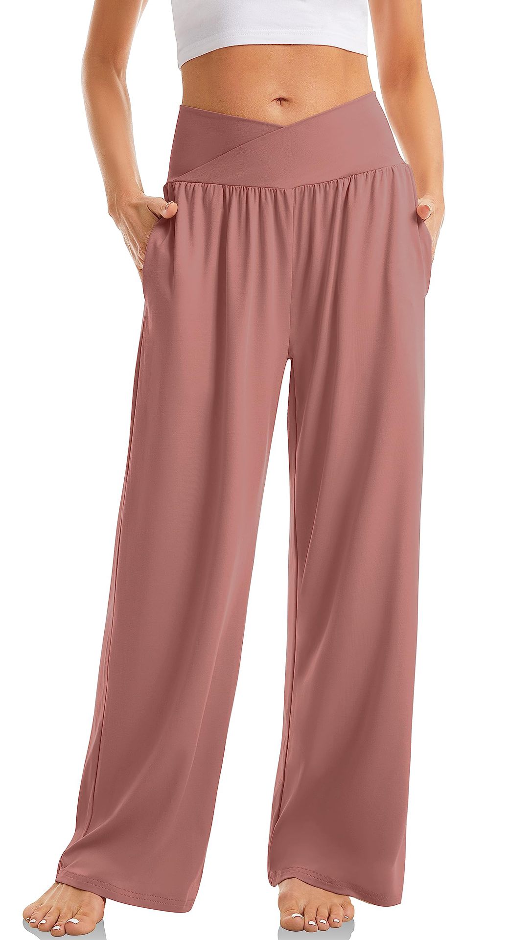 Women's Cross Waist Yoga Pants Loose Trousers Sports Pants | Luxury Home Accessories | Heulog Glow