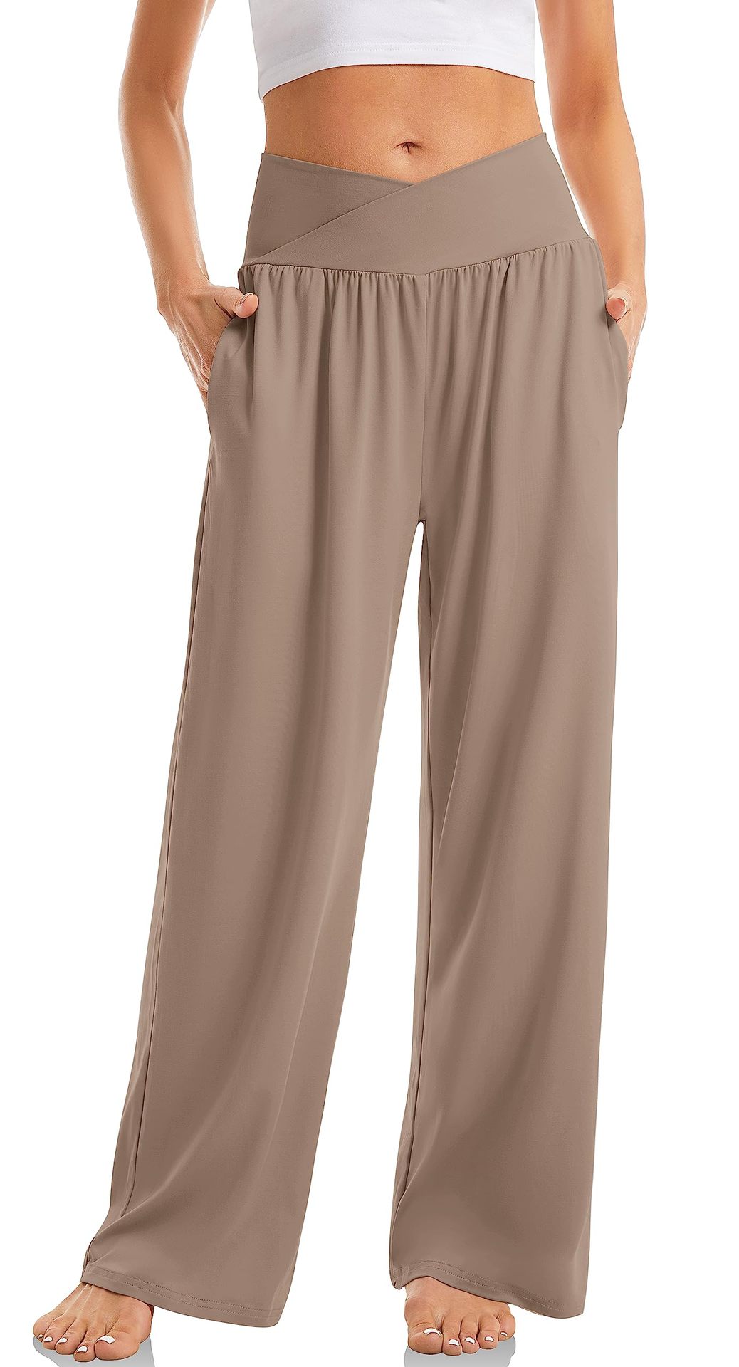 Women's Cross Waist Yoga Pants Loose Trousers Sports Pants | Luxury Home Accessories | Heulog Glow