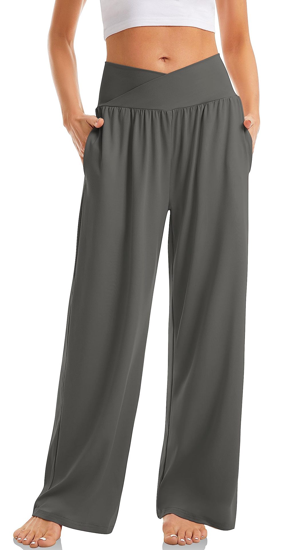 Women's Cross Waist Yoga Pants Loose Trousers Sports Pants | Luxury Home Accessories | Heulog Glow