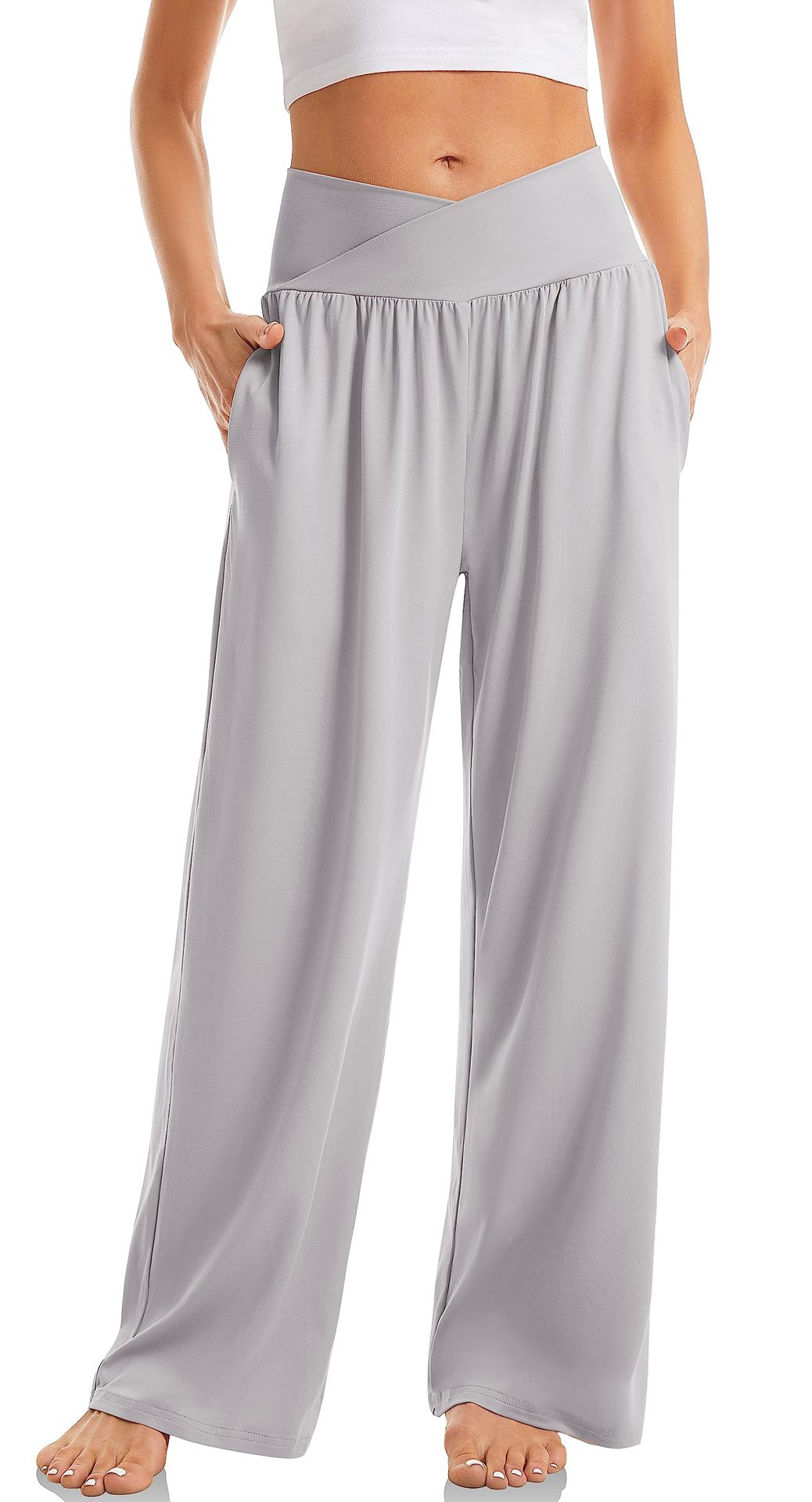 Women's Cross Waist Yoga Pants Loose Trousers Sports Pants | Luxury Home Accessories | Heulog Glow