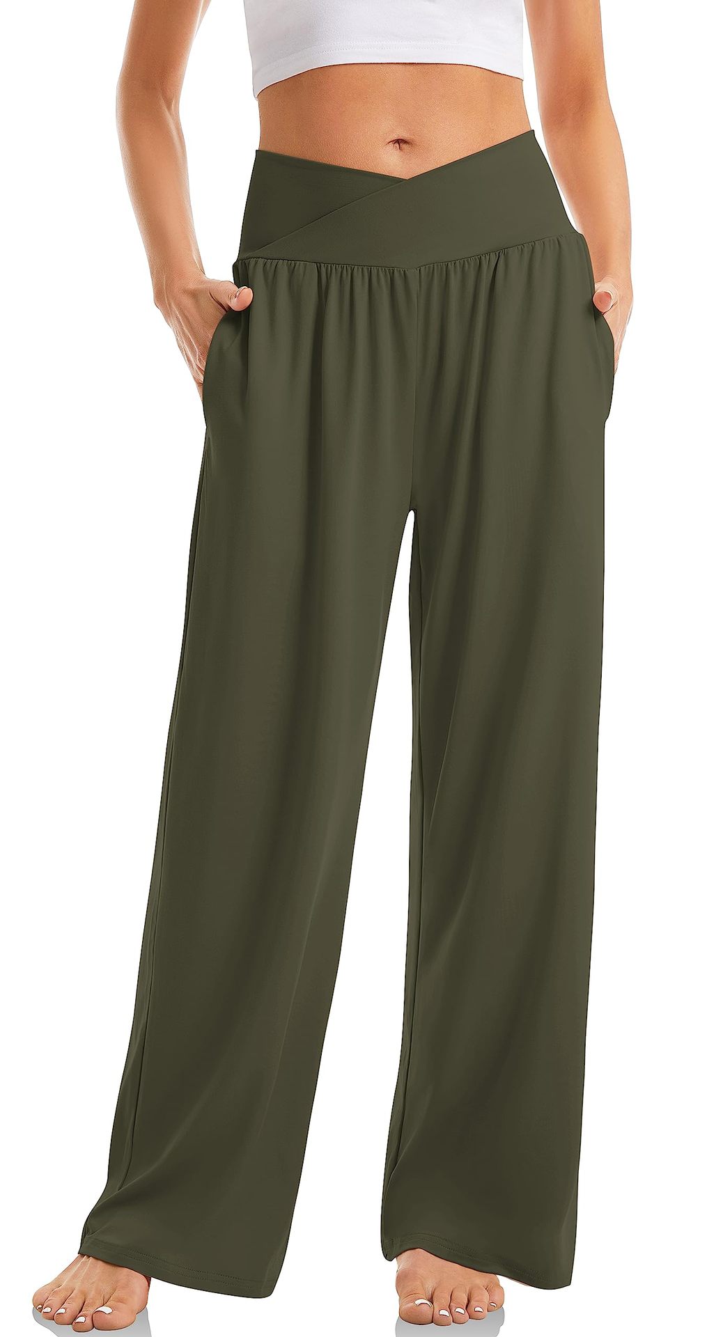 Women's Cross Waist Yoga Pants Loose Trousers Sports Pants | Luxury Home Accessories | Heulog Glow
