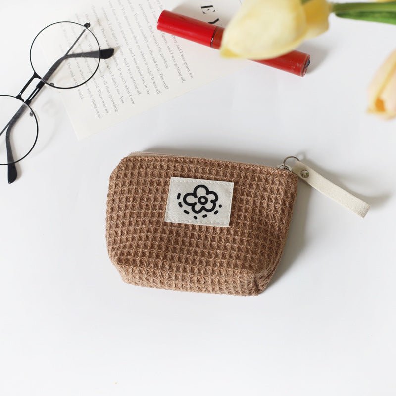 Women's Cute Simple Waffle Storage Bag | Luxury Home Accessories | Heulog Glow
