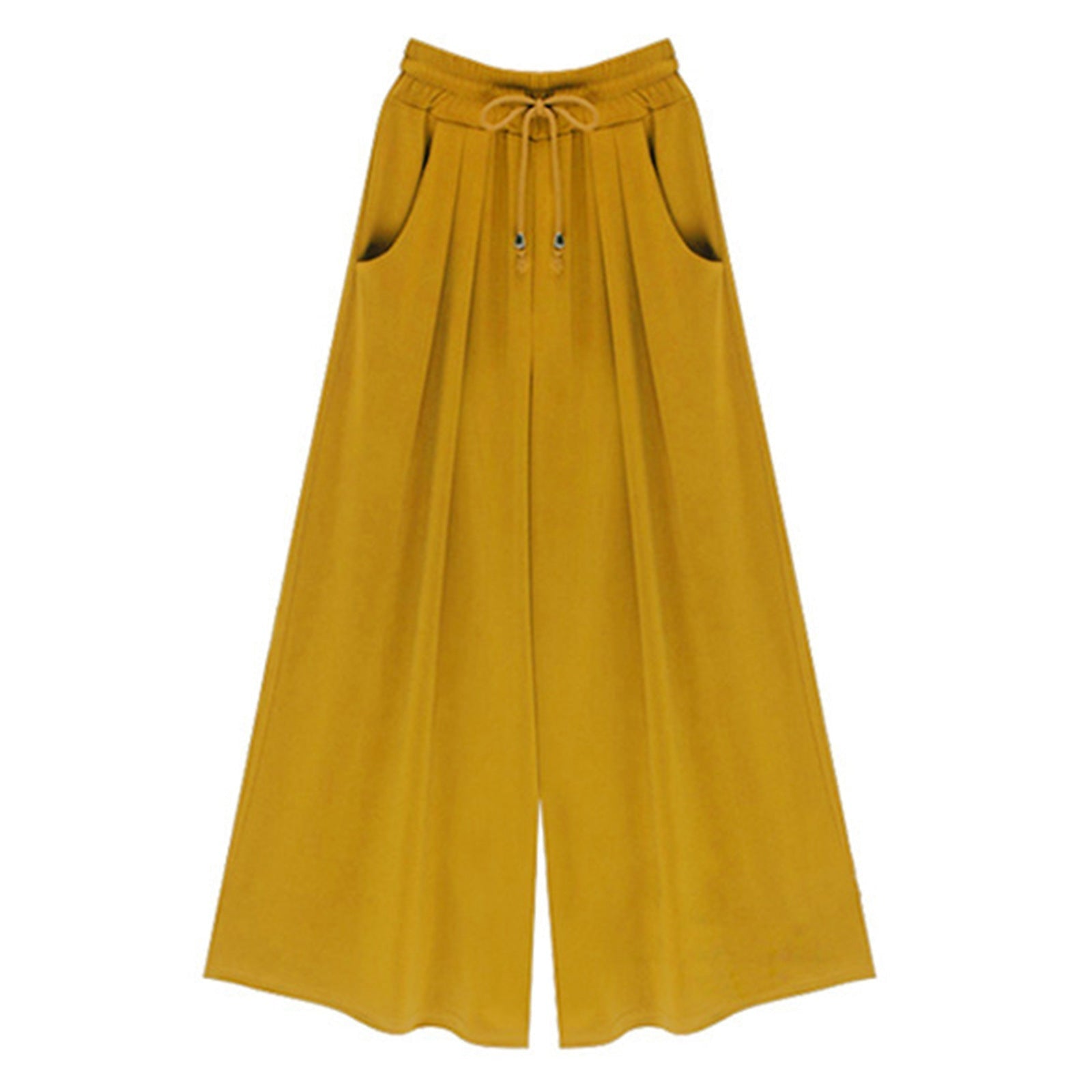 Women's Elastic Waist Tie Rope Wide Leg Pants | Luxury Home Accessories | Heulog Glow