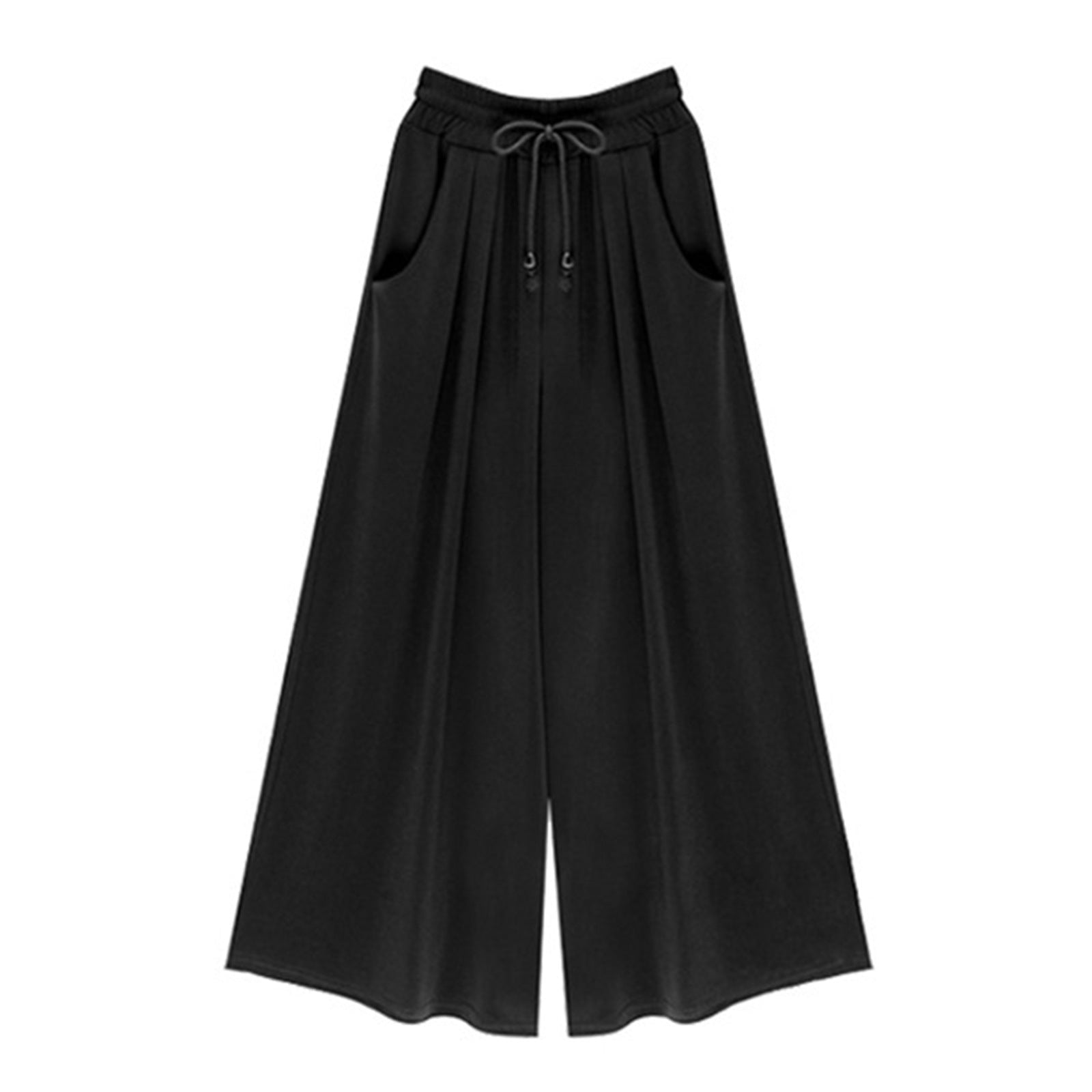 Women's Elastic Waist Tie Rope Wide Leg Pants | Luxury Home Accessories | Heulog Glow