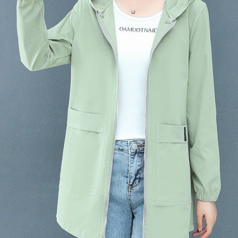 Women's Fashion Mid-Length Plus-Size Hooded Jacket | Luxury Home Accessories | Heulog Glow
