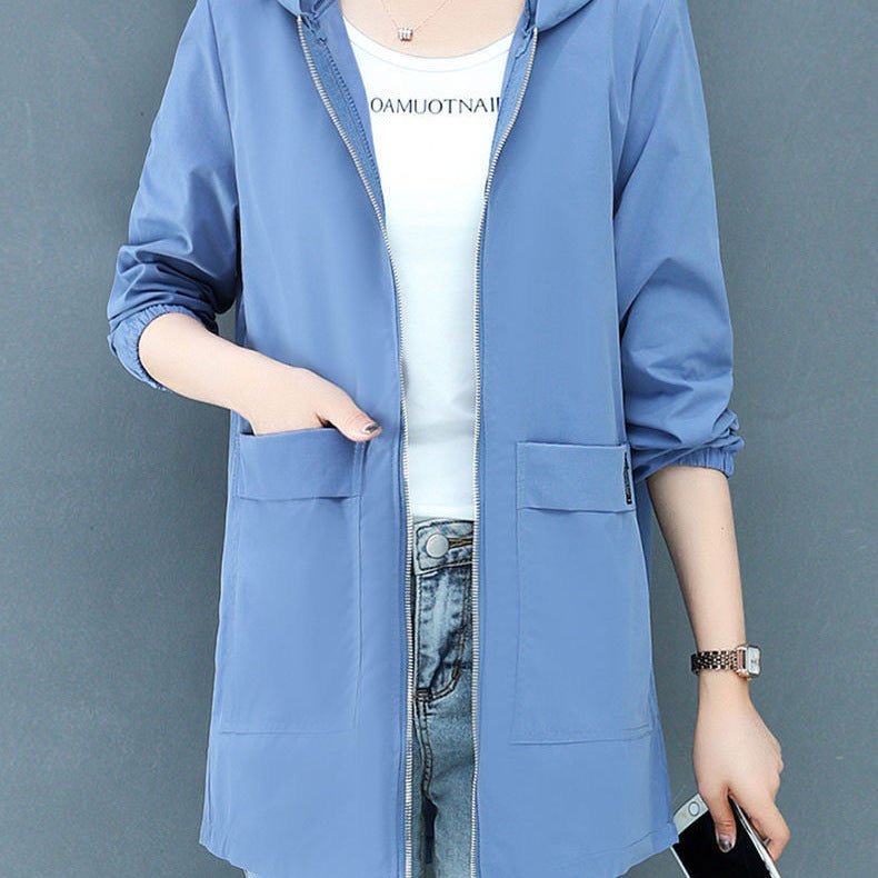 Women's Fashion Mid-Length Plus-Size Hooded Jacket | Luxury Home Accessories | Heulog Glow
