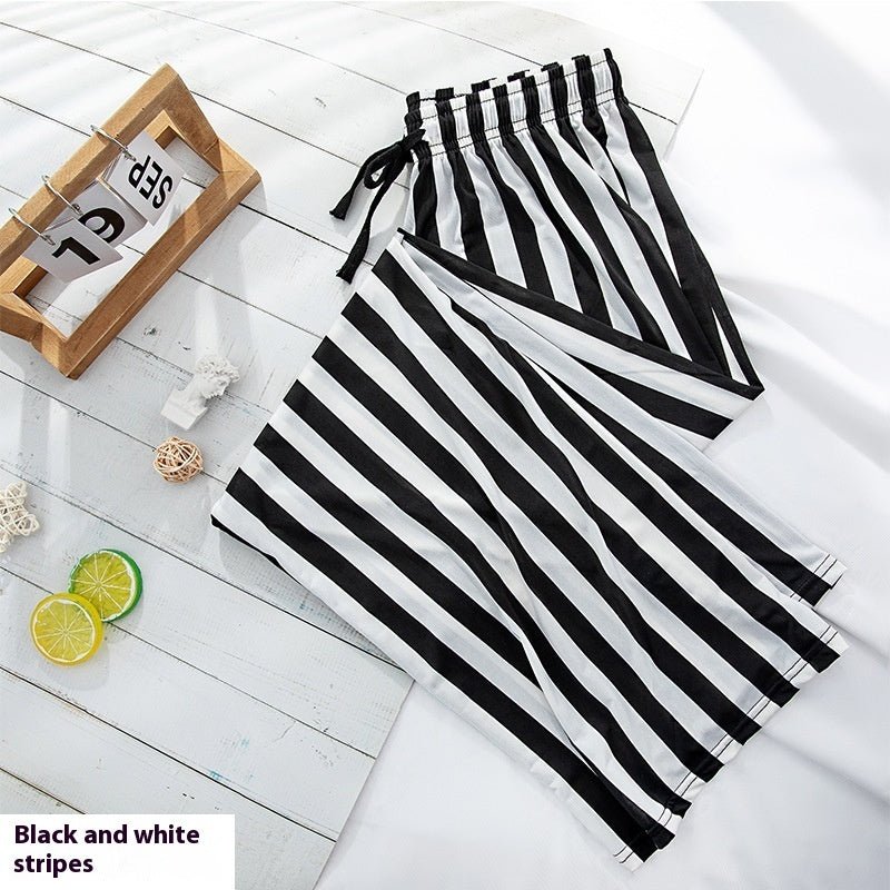 Women's Fashionable Loose Vertical Stripes Slimming Casual Wide-leg Pants | Luxury Home Accessories | Heulog Glow