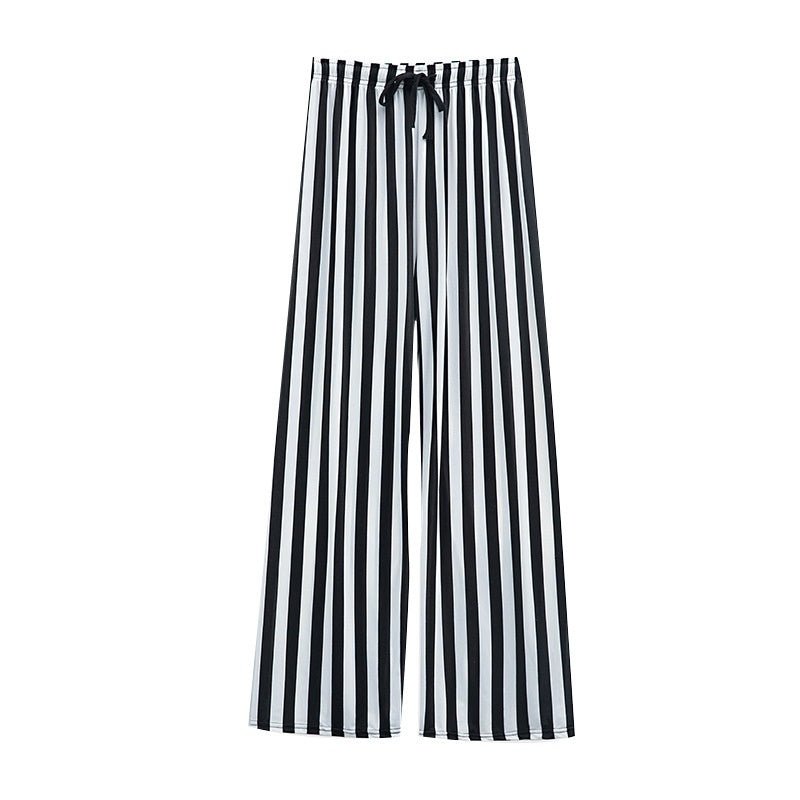 Women's Fashionable Loose Vertical Stripes Slimming Casual Wide-leg Pants | Luxury Home Accessories | Heulog Glow