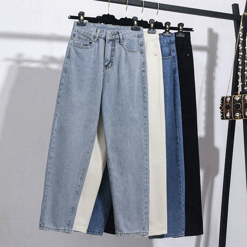 Women's High-waist Straight-leg Cropped Jeans | Luxury Home Accessories | Heulog Glow