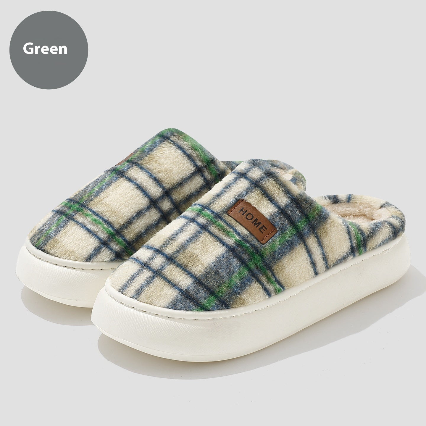 Women's Home Comfortable Warm Striped Toe Cap Cotton Slippers | Luxury Home Accessories | Heulog Glow