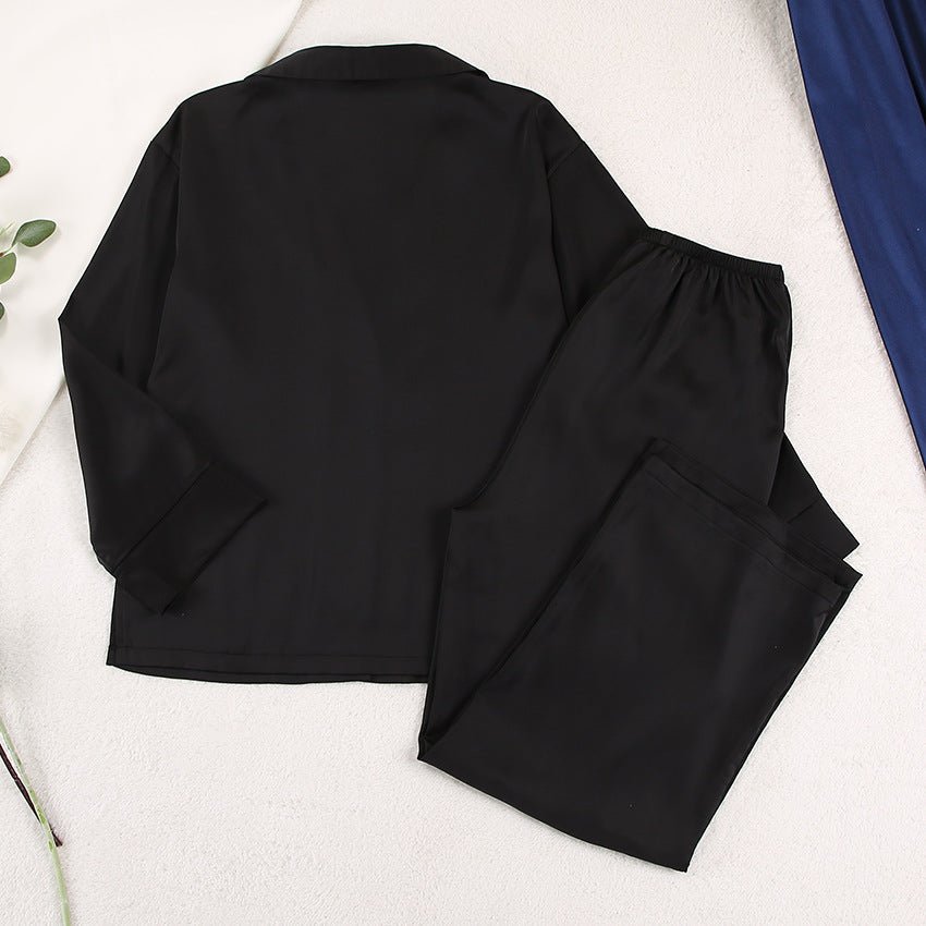 Women's Home Silk Pure Color Pajamas | Luxury Home Accessories | Heulog Glow