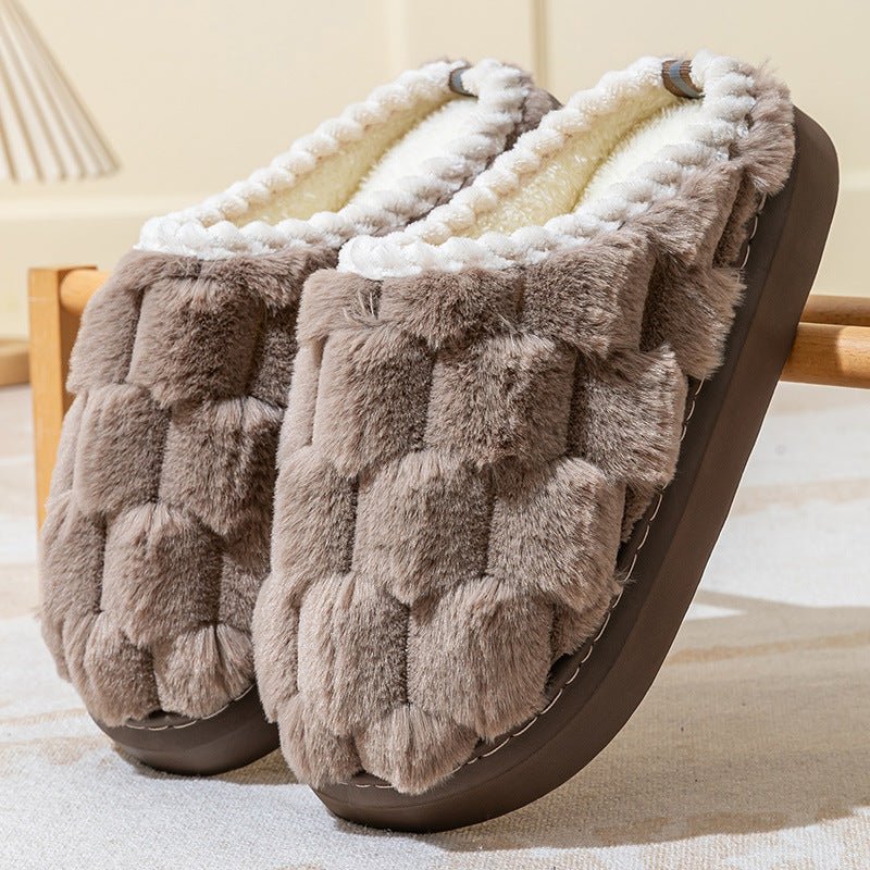 Women's Indoor Non-slip Thick Bottom And Warm Keeping Cotton Slippers | Luxury Home Accessories | Heulog Glow