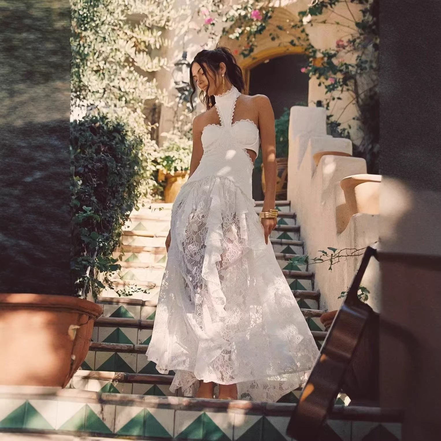 Women's Lace Slip Dress Resort-Style Long Skirt | Luxury Home Accessories | Heulog Glow