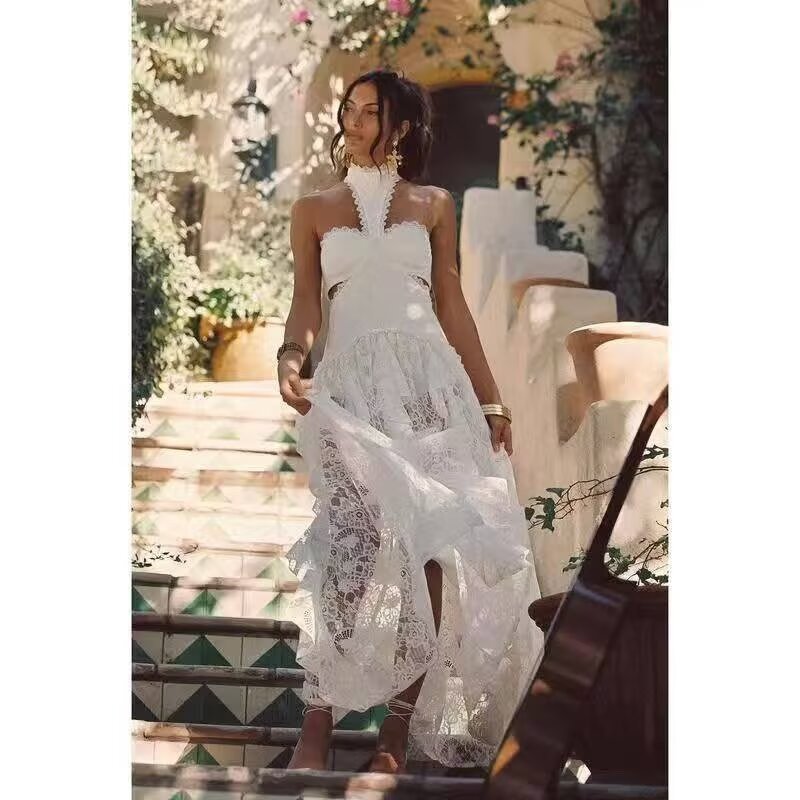 Women's Lace Slip Dress Resort-Style Long Skirt | Luxury Home Accessories | Heulog Glow