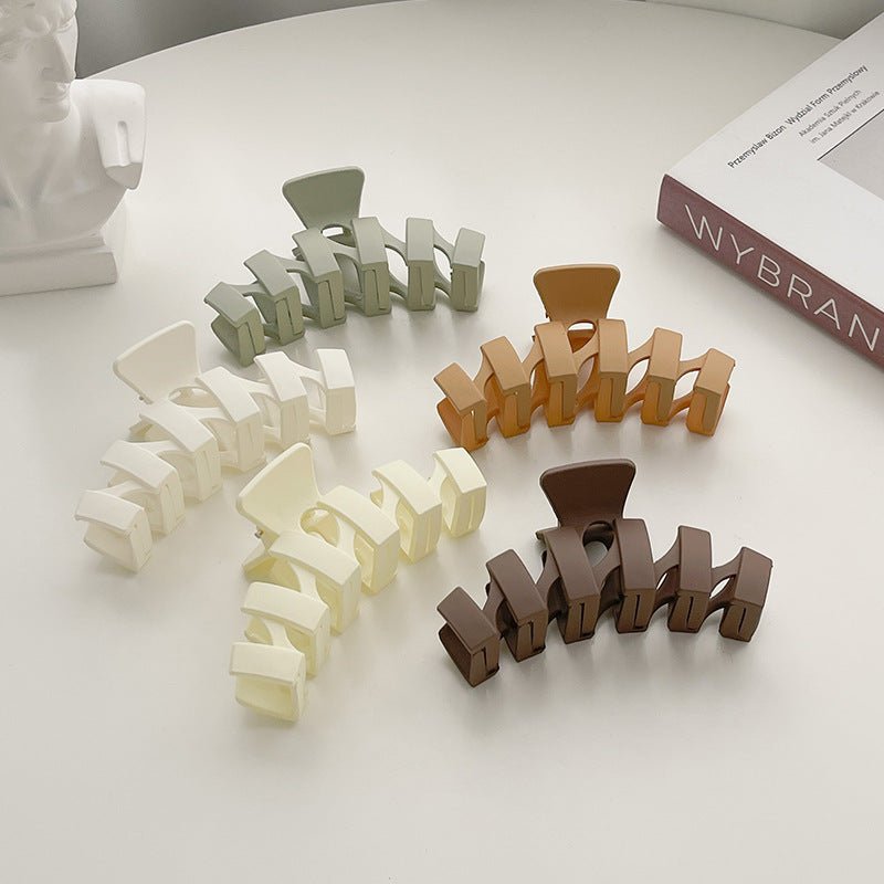 Women's Large Simplicity Grip Frosted Hair Clip | Luxury Home Accessories | Heulog Glow